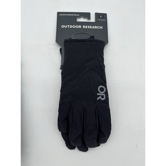 OUTDOOR RESEARCH Sureshot Softshell Gloves Black New Size Medium Men’s - Picture 1 of 4